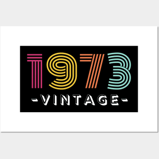 Neon Rainbow Retro Birthday Year Vintage Posters and Art